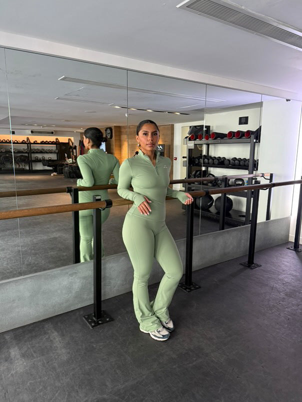 Dollar Green Bavino High Waisted Flares